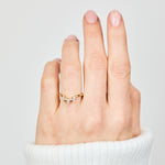 18ct yellow gold diamond wedding ring women