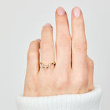 18ct yellow gold diamond wedding ring women