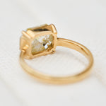 Coloured gemstone engagement rings