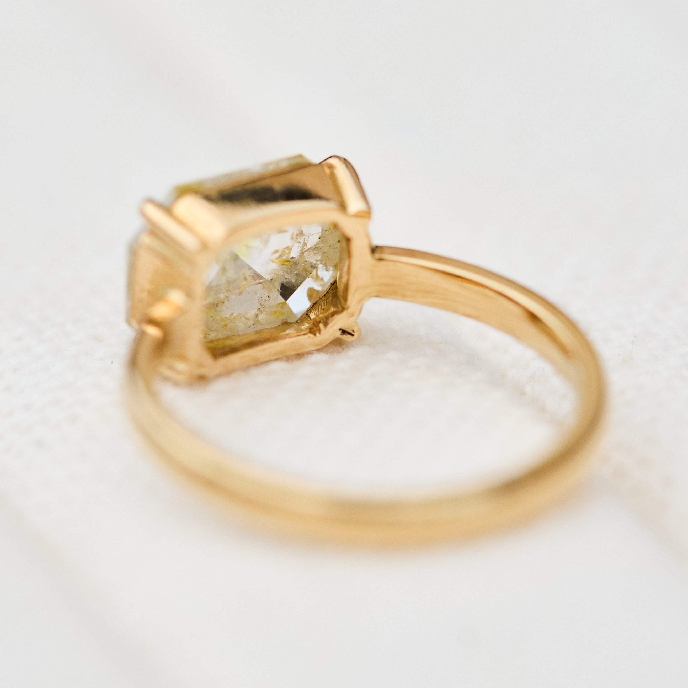 Coloured gemstone engagement rings