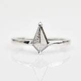 ​Salt and pepper engagement ring