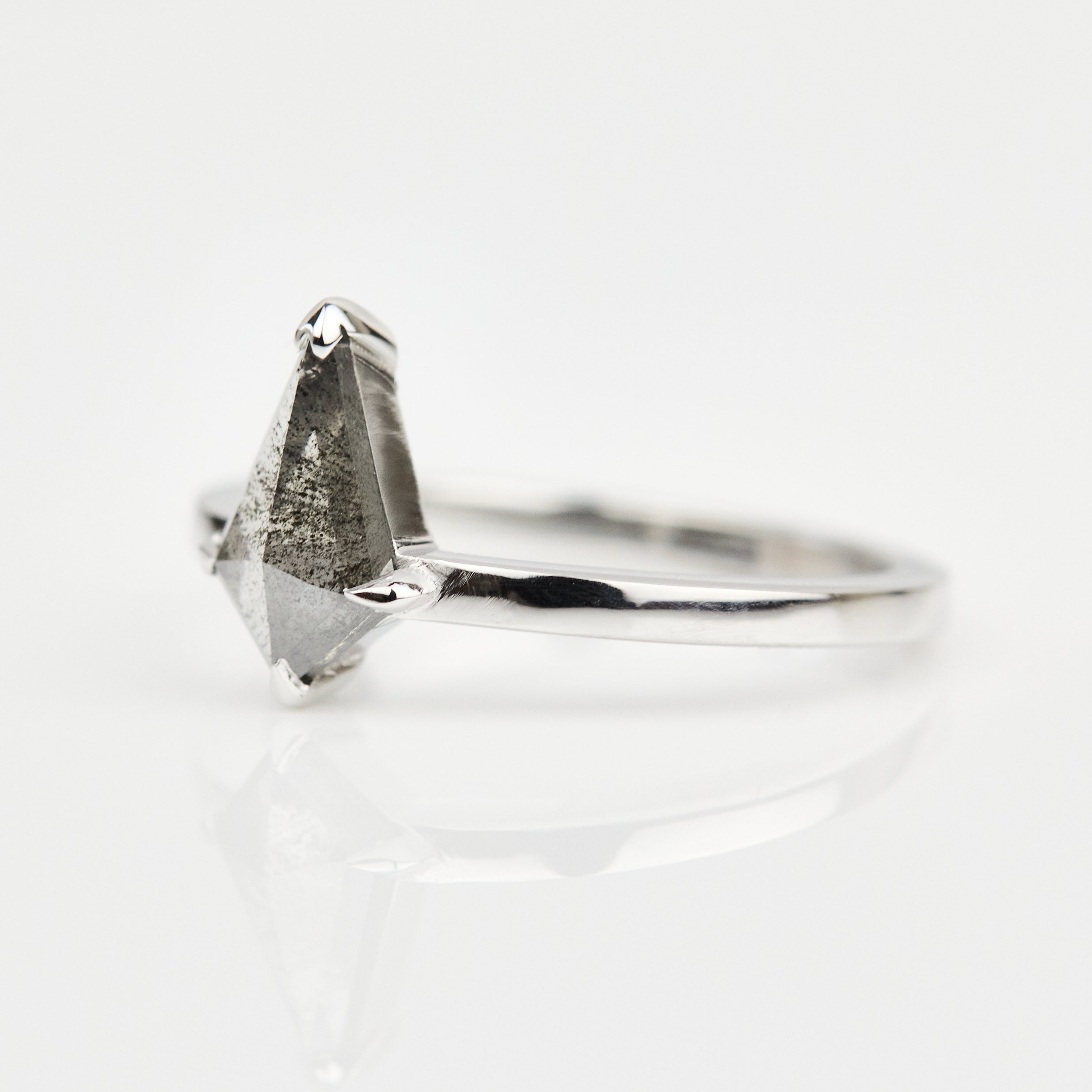 ​Salt and pepper engagement ring