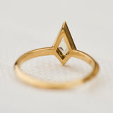 kite shape solitaire ring