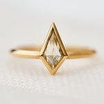 kite shape solitaire ring