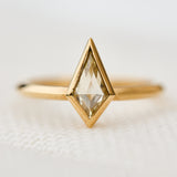 kite shape solitaire ring