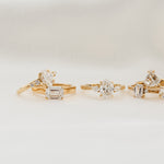 Lab-grown diamond yellow gold engagement rings