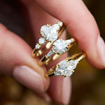 lab grown diamond engagement rings in 18ct yellow gold