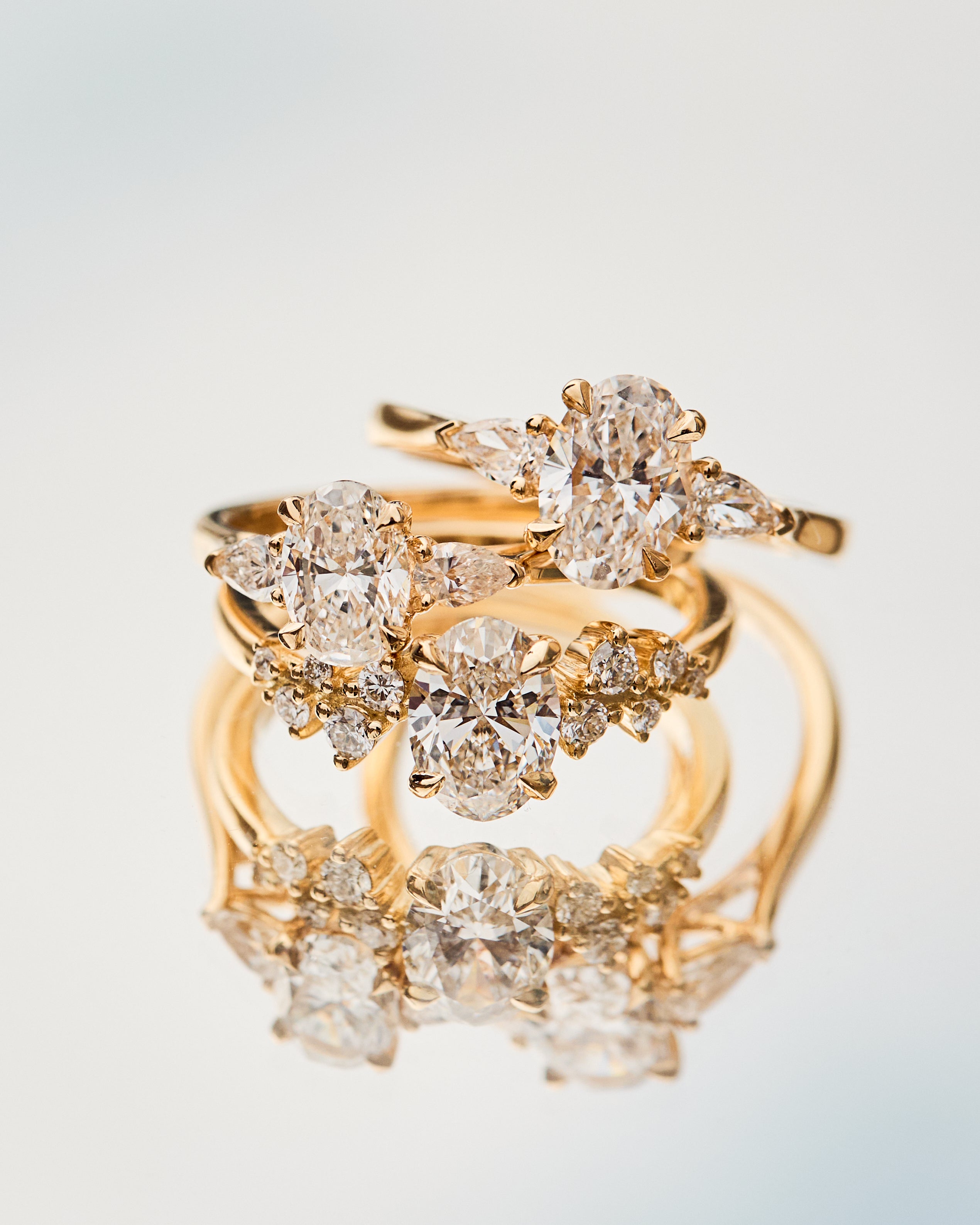 Oval Lab Grown Diamond Engagement Ring