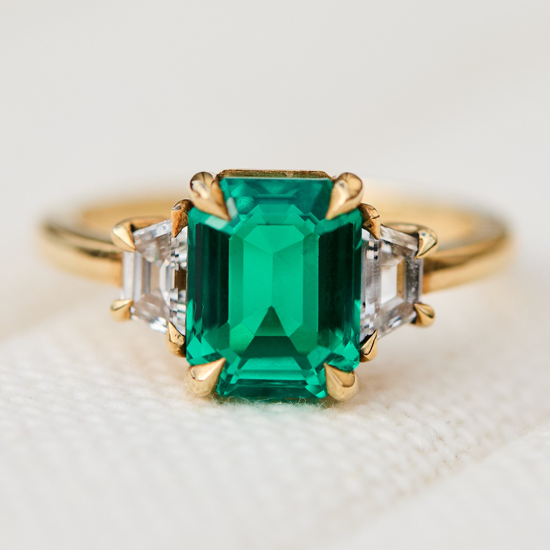 Coloured gemstone engagement rings