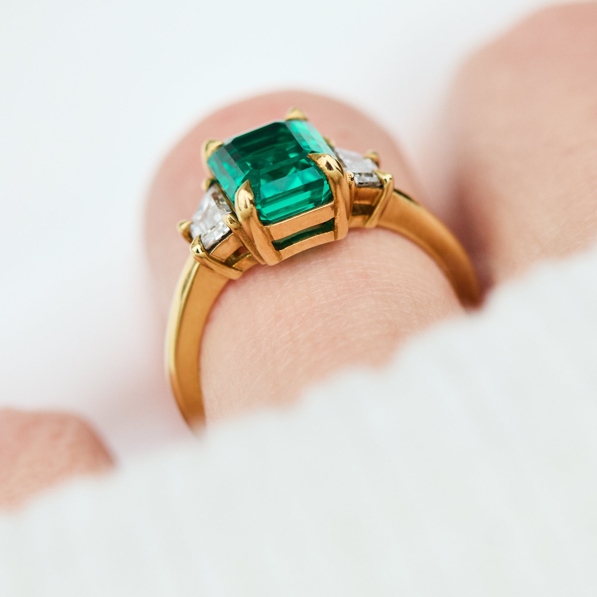 Coloured gemstone engagement rings