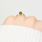 Coloured gemstone engagement rings