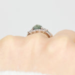 Coloured gemstone engagement rings