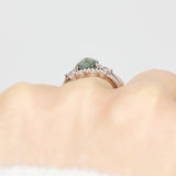Coloured gemstone engagement rings