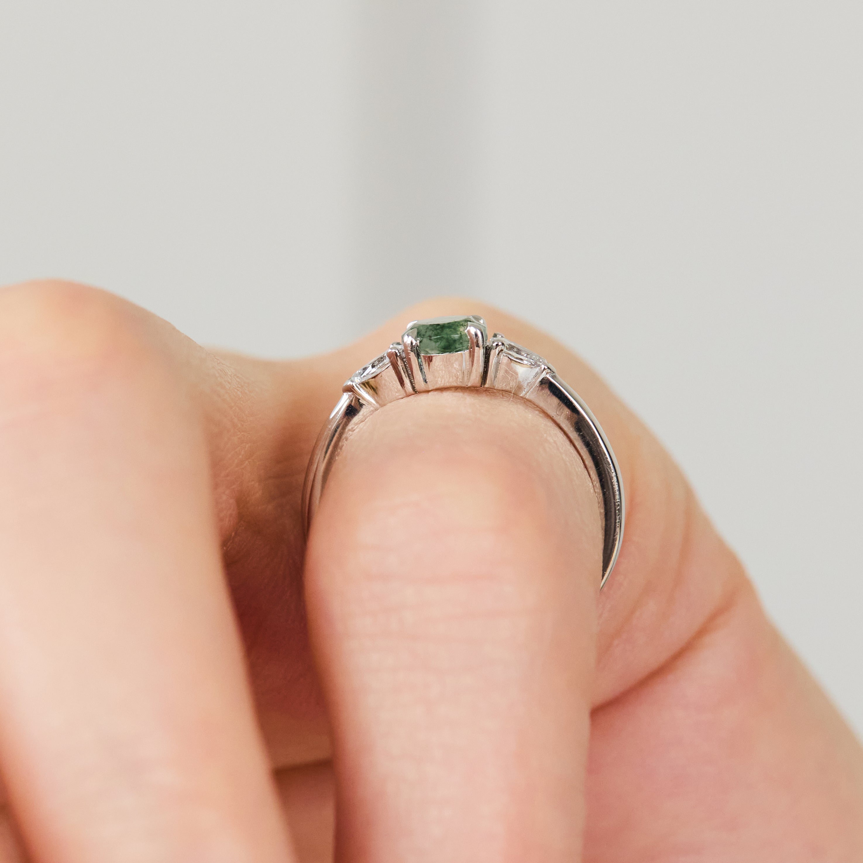 Coloured gemstone engagement rings
