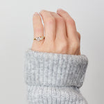 Heart & Pear Shape Natural Diamond Engagement Ring