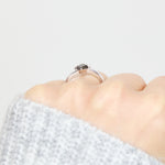 ​Salt and pepper engagement ring