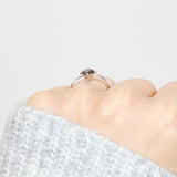 ​Salt and pepper engagement ring