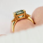 moissanite emerald cut ring