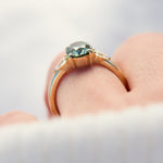 Coloured gemstone engagement rings