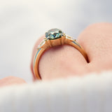 Coloured gemstone engagement rings