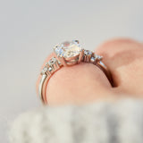 oval diamond platinum engagement ring 