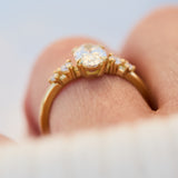 18ct Yellow Gold Oval Lab Grown Diamond Engagement Ring