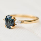 ​Teal sapphire rings
