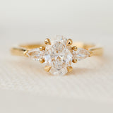 18ct Yellow Gold Oval Lab Grown Diamond Engagement Ring