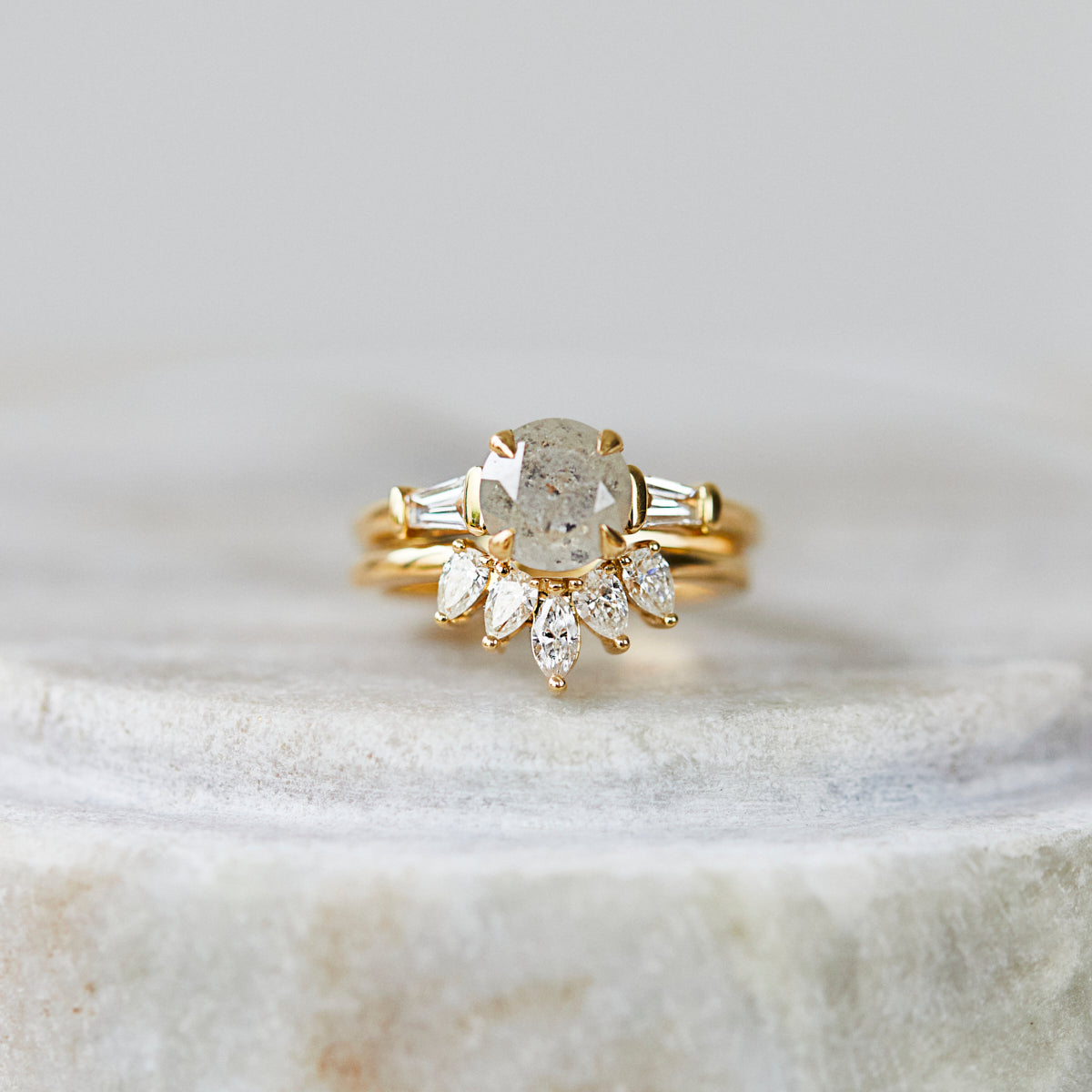 18ct yellow gold diamond wedding ring women
