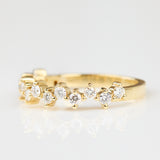 18ct yellow gold diamond Wedding ring women 