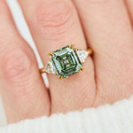 moissanite emerald cut ring