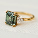 moissanite emerald cut ring