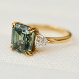 moissanite emerald cut ring