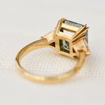 moissanite emerald cut ring