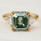 moissanite emerald cut ring
