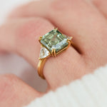 moissanite emerald cut ring
