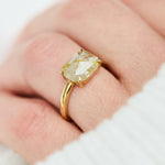 Coloured gemstone engagement rings