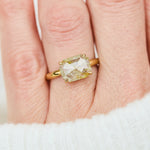 Coloured gemstone engagement rings