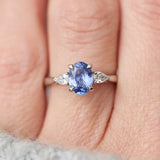 oval blue sapphire engagement ring