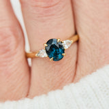 ​Teal sapphire rings