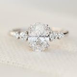 oval diamond platinum engagement ring 