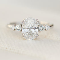 oval diamond platinum engagement ring 