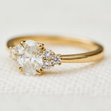 oval diamond thalia engagement ring