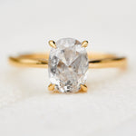 oval icy salt and pepper diamond solitaire ring