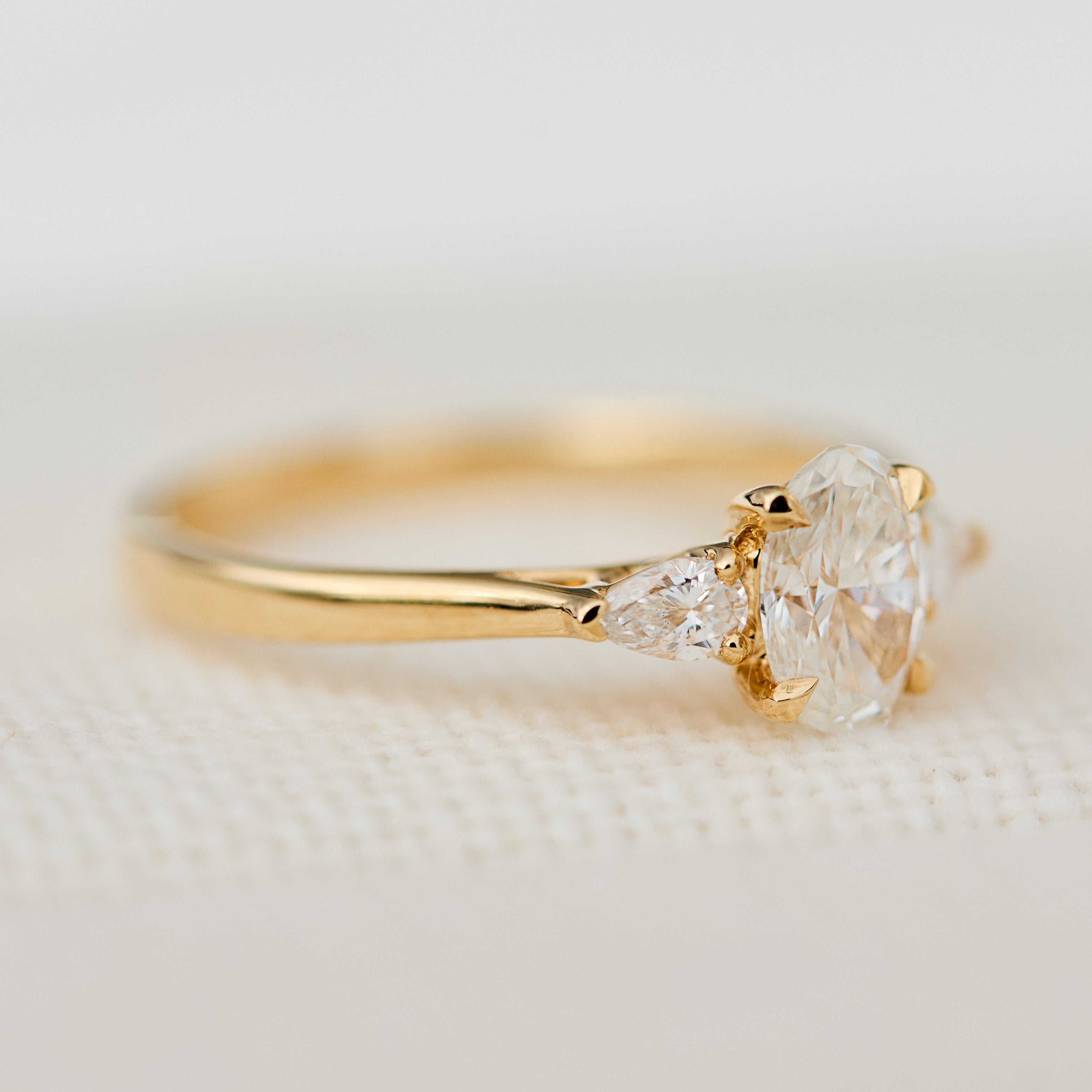 Oval Lab Grown Diamond Engagement Ring