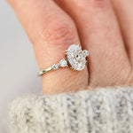 oval diamond platinum engagement ring 