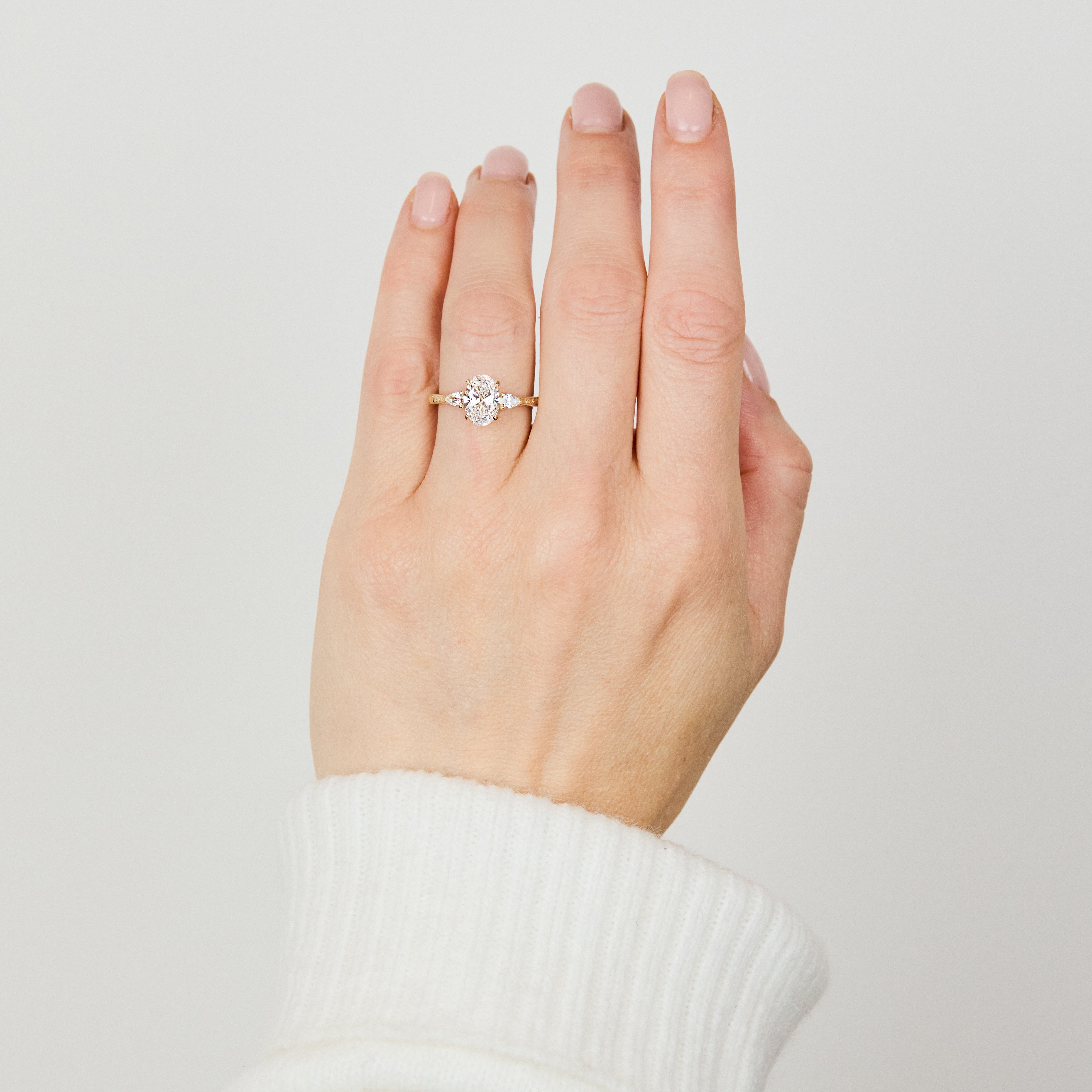 Oval Lab Grown Diamond Engagement Ring