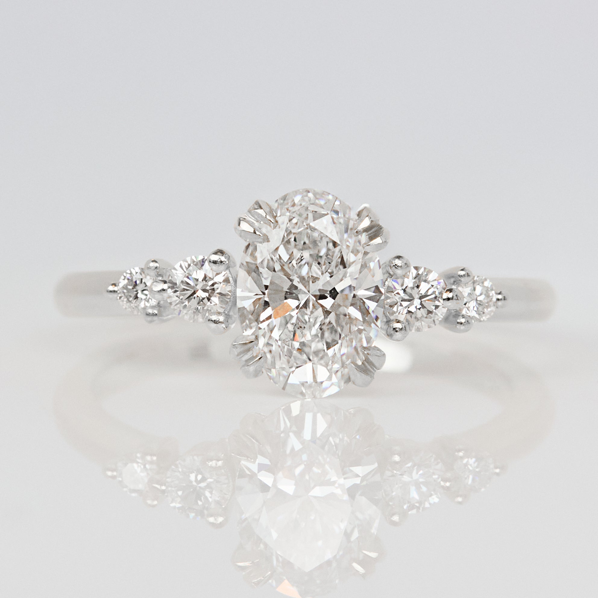 Oval Lab Grown Diamond Engagement Ring