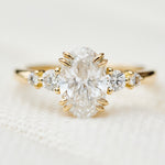 oval lab grown diamond ring