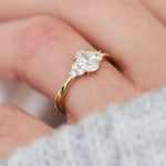 oval lab grown diamond ring